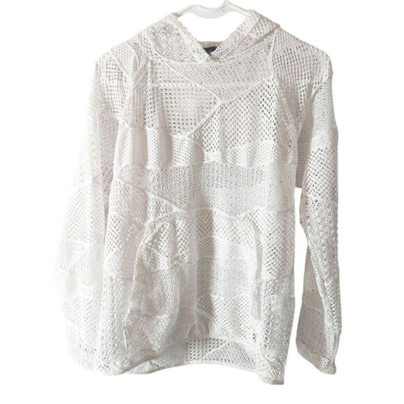 ALALA Shore White Mesh Hoodie Size XS - Picture 2 of 3